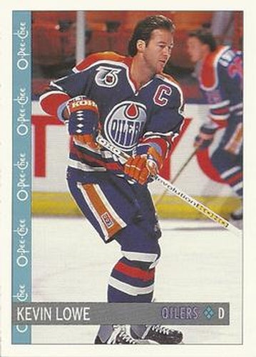 #302 Kevin Lowe - Edmonton Oilers - 1992-93 O-Pee-Chee Hockey