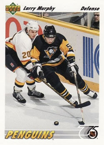 #302 Larry Murphy - Pittsburgh Penguins - 1991-92 Upper Deck Hockey