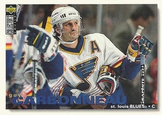 #302 Guy Carbonneau - St. Louis Blues - 1995-96 Collector's Choice Hockey