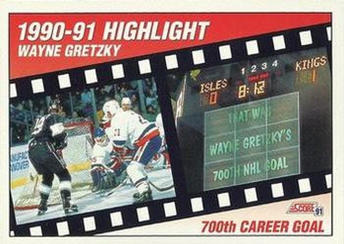 #303 Wayne Gretzky - Los Angeles Kings - 1991-92 Score Canadian Hockey