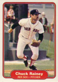 #303 Chuck Rainey - Boston Red Sox - 1982 Fleer Baseball
