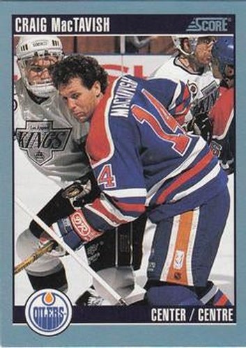 #303 Craig MacTavish - Edmonton Oilers - 1992-93 Score Canadian Hockey