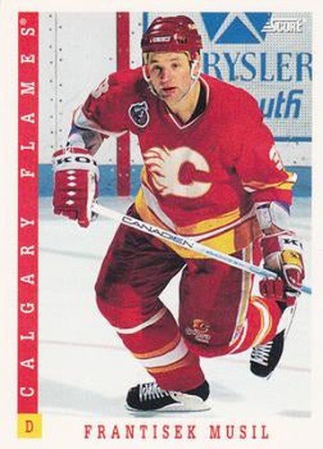 #303 Frank Musil - Calgary Flames - 1993-94 Score Canadian Hockey