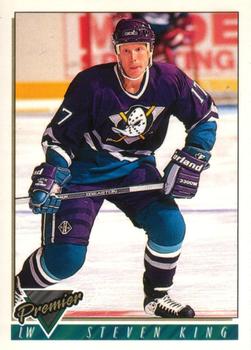 #303 Steven King - Anaheim Mighty Ducks - 1993-94 O-Pee-Chee Premier Hockey