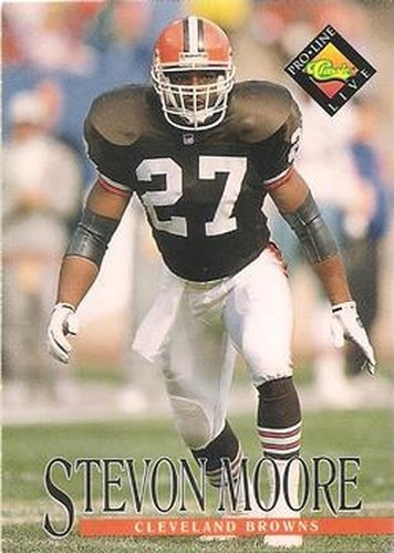 #303 Stevon Moore - Cleveland Browns - 1994 Pro Line Live Football