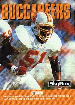 #303 Broderick Thomas - Tampa Bay Buccaneers - 1992 SkyBox Impact Football