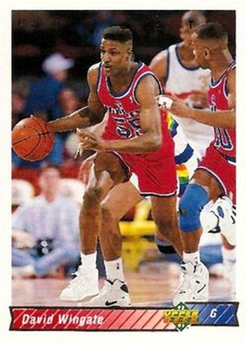 #303 David Wingate - Washington Bullets - 1992-93 Upper Deck Basketball