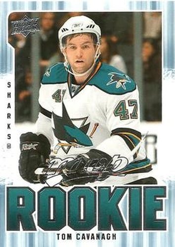 #303 Tom Cavanagh - San Jose Sharks - 2008-09 Upper Deck MVP Hockey