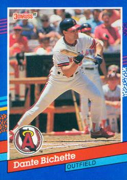 #303 Dante Bichette - California Angels - 1991 Donruss Baseball