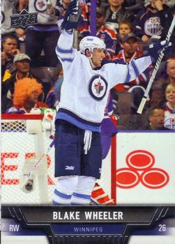#303 Blake Wheeler - Winnipeg Jets - 2013-14 Upper Deck Hockey