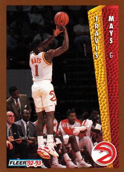 #303 Travis Mays - Atlanta Hawks - 1992-93 Fleer Basketball