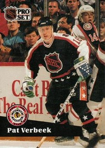 #303 Pat Verbeek - 1991-92 Pro Set Hockey