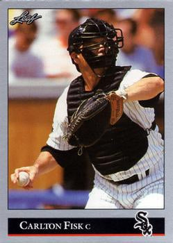 #303 Carlton Fisk - Chicago White Sox - 1992 Leaf Baseball