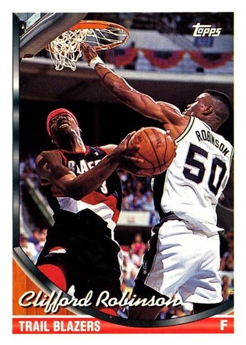 #303 Clifford Robinson - Portland Trail Blazers - 1993-94 Topps Basketball