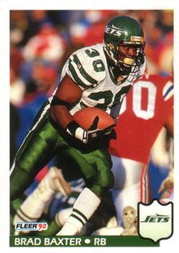 #303 Brad Baxter - New York Jets - 1992 Fleer Football