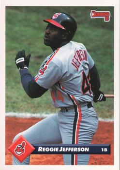#303 Reggie Jefferson - Cleveland Indians - 1993 Donruss Baseball