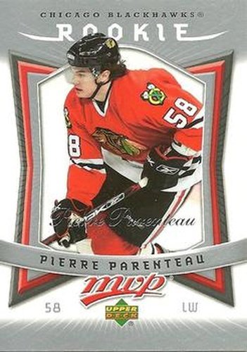 #303 Pierre Parenteau - Chicago Blackhawks - 2007-08 Upper Deck MVP Hockey