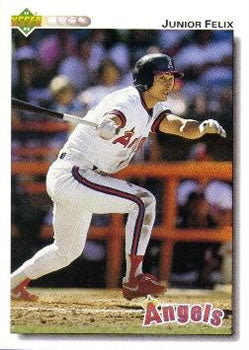 #303 Junior Felix - California Angels - 1992 Upper Deck Baseball