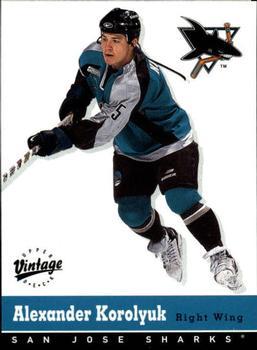 #303 Alexander Korolyuk - San Jose Sharks - 2000-01 Upper Deck Vintage Hockey