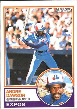 #303 Andre Dawson - Montreal Expos - 1983 O-Pee-Chee Baseball