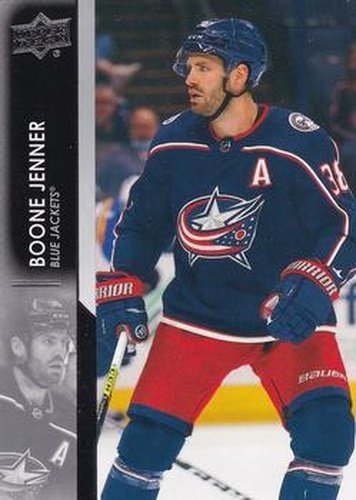 #303 Boone Jenner - Columbus Blue Jackets - 2021-22 Upper Deck Hockey