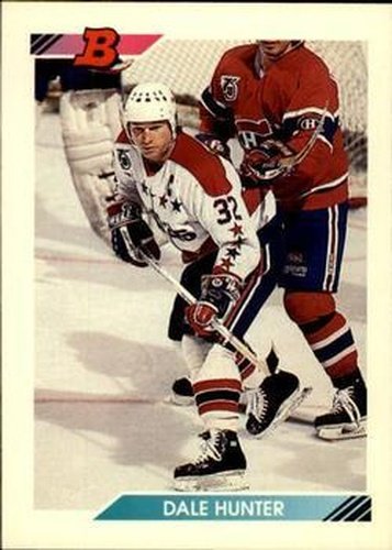 #303 Dale Hunter - Washington Capitals - 1992-93 Bowman Hockey