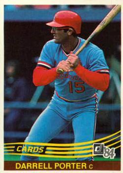 #303 Darrell Porter - St. Louis Cardinals - 1984 Donruss Baseball