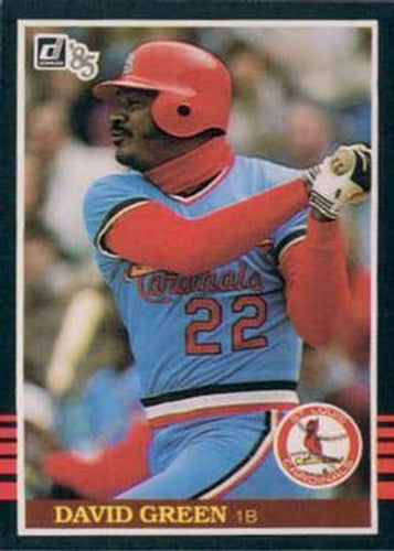 #303 David Green - St. Louis Cardinals - 1985 Donruss Baseball