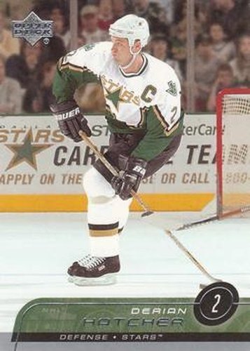 #303 Derian Hatcher - Dallas Stars - 2002-03 Upper Deck Hockey