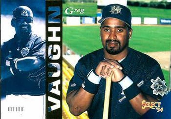 #303 Greg Vaughn - Milwaukee Brewers - 1994 Select Baseball