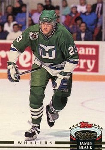 #303 James Black - Hartford Whalers - 1992-93 Stadium Club Hockey