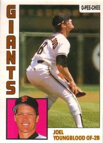 #303 Joel Youngblood - San Francisco Giants - 1984 O-Pee-Chee Baseball