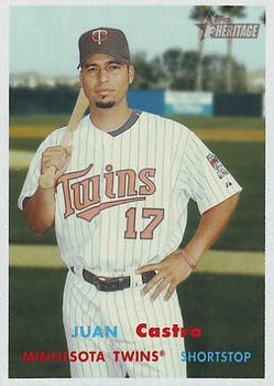 #303 Juan Castro - Minnesota Twins - 2006 Topps Heritage Baseball