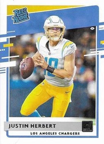 #303 Justin Herbert - Los Angeles Chargers - 2020 Donruss Football