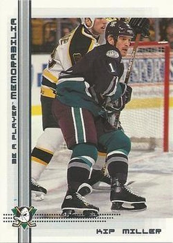 #303 Kip Miller - Anaheim Mighty Ducks - 2000-01 Be a Player Memorabilia Hockey