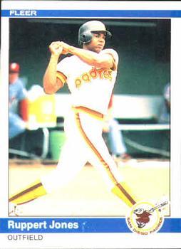 #303 Ruppert Jones - San Diego Padres - 1984 Fleer Baseball