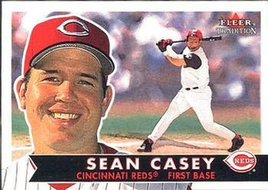 #303 Sean Casey - Cincinnati Reds - 2001 Fleer Tradition Baseball