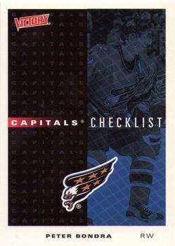 #303 Capitals Checklist - Washington Capitals - 1999-00 Upper Deck Victory Hockey