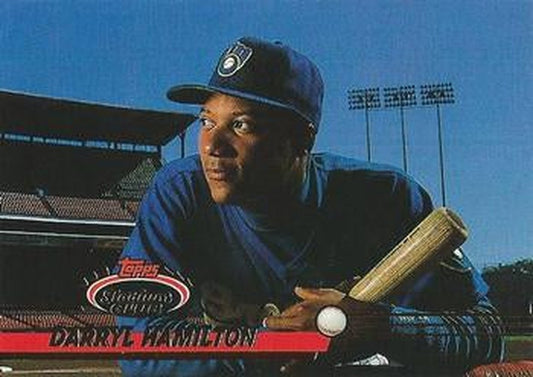 #303 Darryl Hamilton - Milwaukee Brewers - 1993 Stadium Club Baseball