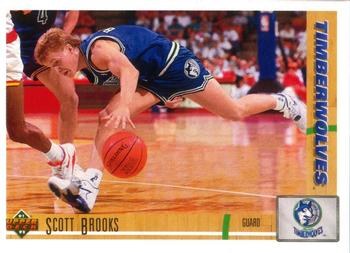 #303 Scott Brooks - Minnesota Timberwolves - 1991-92 Upper Deck Basketball