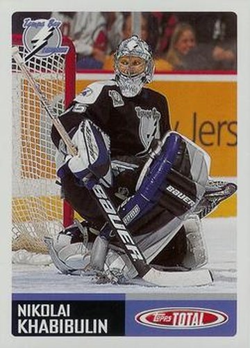 #303 Nikolai Khabibulin - Tampa Bay Lightning - 2002-03 Topps Total Hockey