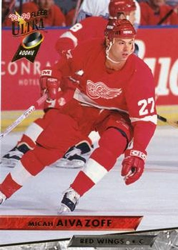 #303 Micah Aivazoff - Detroit Red Wings - 1993-94 Ultra Hockey