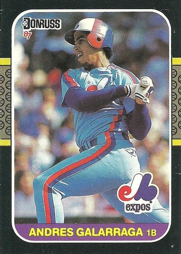 #303 Andres Galarraga - Montreal Expos - 1987 Donruss Baseball