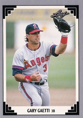 #303 Gary Gaetti - California Angels - 1991 Leaf Baseball