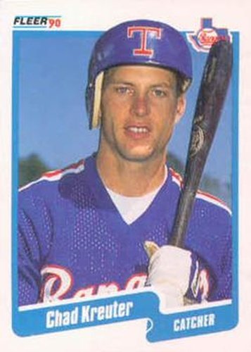 #303 Chad Kreuter - Texas Rangers - 1990 Fleer USA Baseball