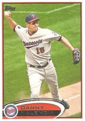 #303 Danny Valencia - Minnesota Twins - 2012 Topps Baseball