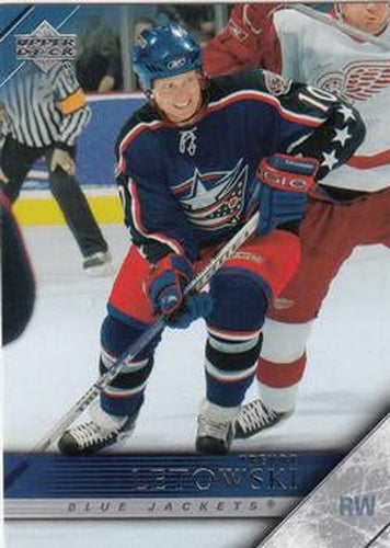 #303 Trevor Letowski - Columbus Blue Jackets - 2005-06 Upper Deck Hockey