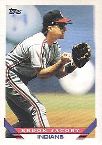 #303 Brook Jacoby - Cleveland Indians - 1993 Topps Baseball