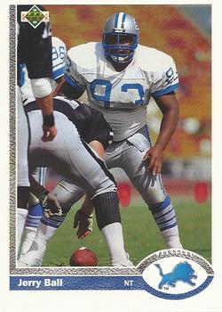 #303 Jerry Ball - Detroit Lions - 1991 Upper Deck Football