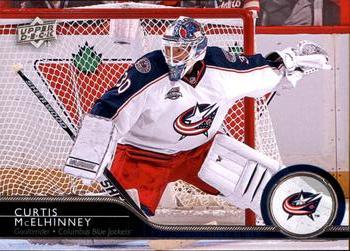 #303 Curtis McElhinney - Columbus Blue Jackets - 2014-15 Upper Deck Hockey